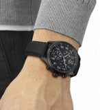 Tissot Chrono XL Vintage Black Dial Black Leather Strap Watch For Men - T116.617.36.052.00