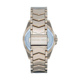 Michael Kors Whitney Three-Hand White Dial Gold Steel Strap Watch For Women - MK6693