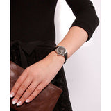 Tissot T Trend Couturier Black Dial Black Leather Strap Watch For Women - T035.210.16.051.00