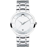 Movado 1881 Automatic Silver Dial Silver Steel Strap Watch for Men - 606915