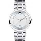 Movado 1881 Automatic Silver Dial Silver Steel Strap Watch for Men - 606915