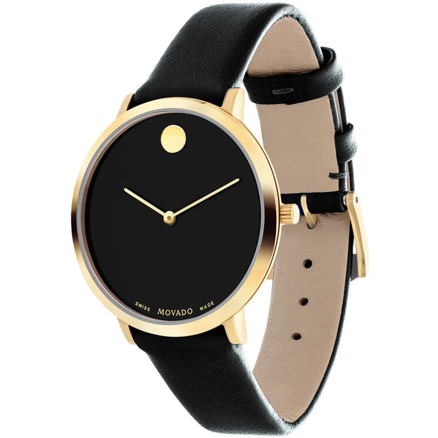 Movado 70th Anniversary Special Edition Black Dial 35mm Watch For Women - 0607137