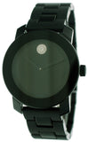 Movado Bold Black Dial Black Steel Strap Watch for Men - 3600102