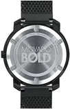 Movado Bold Black Dial Black Mesh Bracelet Watch For Men - 3600261