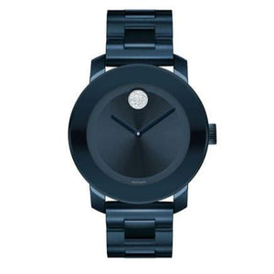 Movado Bold Blue Dial Blue Steel Strap Watch For Women - 3600388