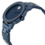 Movado Bold Blue Dial Blue Steel Strap Watch For Women - 3600388