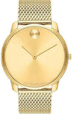 Movado Bold Gold Dial Gold Mesh Bracelet Watch For Men - 3600373