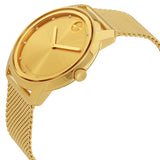 Movado Bold Diamonds Gold Dial Gold Mesh Bracelet Watch For Men - 3600460