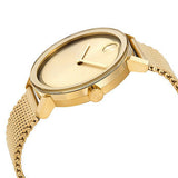 Movado Bold Gold Dial Gold Mesh Bracelet Watch for Women - 3600242