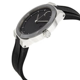 Movado Bold Fusion Black Dial Black Silicone Strap Watch for Men - 3600624