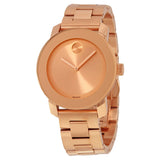 Movado Bold Rose Gold Dial Rose Gold Steel Strap Watch for Women - 3600342