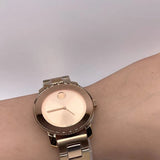 Movado Bold Rose Gold Dial Rose Gold Steel Strap Watch for Women - 3600342