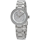 Movado Bold Silver Dial Silver Steel Strap Watch For Women - 3600567