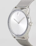 Movado Bold Silver Dial Silver Mesh Bracelet Watch For Men - 3600260