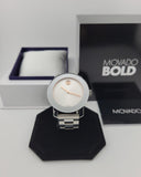 Movado Bold Silver Dial Silver Steel Strap Watch For Women - 3600084