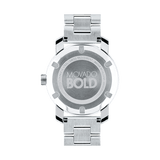 Movado Bold Silver Dial Silver Steel Strap Watch For Women - 3600084