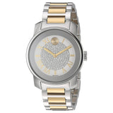 Movado Bold Silver Dial Two Tone Steel Strap Watch For Women - 3600256