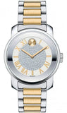 Movado Bold Silver Dial Two Tone Steel Strap Watch For Women - 3600256