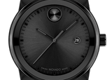 Movado Bold Verso Black Dial Black Steel Strap Watch for Men - 3600863