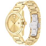 Movado Bold Verso Gold Dial Gold Steel Strap Watch for Men - 3600861