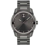 Movado Bold Verso Grey Dial Grey Steel Strap Watch for Men - 3600860