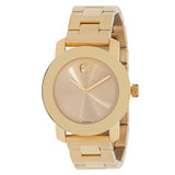 Movado Bold Yellow Gold Dial Yellow Gold Steel Strap Watch For Women - 3600085