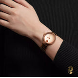 Movado Edge Rose Gold Dial Rose Gold Steel Strap Watch for Women - 3680013