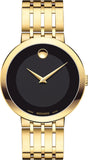 Movado Esperanza Museum 39mm Black Dial Stainless Steel Watch For Men - 0607059