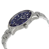 Movado Heritage Calendoplan Blue Dial Silver Steel Strap Watch For Men - 3650094