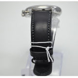 Movado Heritage Chronograph Black Dial Black Leather Strap Watch for Men - 3650005