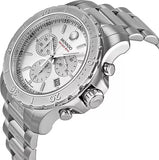 Movado Series 800 Chronograph Silver Dial Silver Steel Strap Watch For Men - 2600111