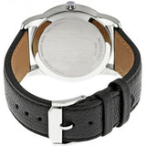 Movado Museum Black Dial Black Leather Strap Watch For Men - 607012