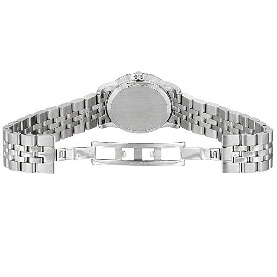 Movado Museum Classic Black Dial Silver Steel Strap Watch For Women - 0606858
