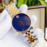 Movado Museum Classic Blue Dial Two Tone Steel Strap Watch for Men - 0607267