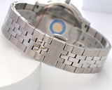 Movado Museum Classic Diamonds Black Dial Silver Steel Strap Watch for Men - 0607201