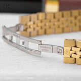 Movado Museum Classic Diamonds Mother of Pearl Dial Gold Steel Strap Watch For Women - 0606998