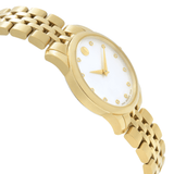 Movado Museum Classic Diamonds Mother of Pearl Dial Gold Steel Strap Watch For Women - 0606998