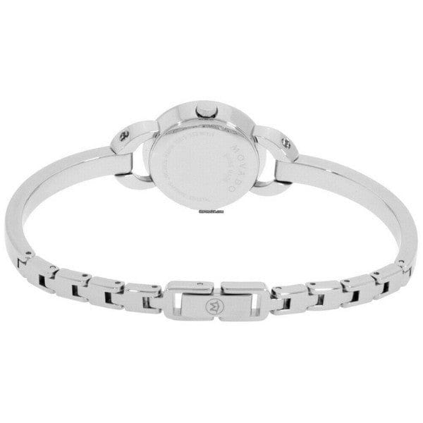Movado Rondiro 22mm Black Dial Silver Steel Strap Watch For Women - 0606796