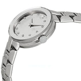 Movado Sapphire Diamonds Silver Dial Silver Steel Strap Watch For Women - 606814