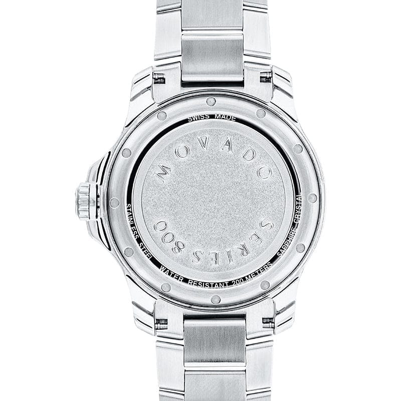 Movado Series 800 Blue Dial Silver Steel Strap Watch for Men - 2600151