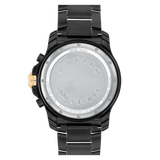 Movado Series 800 Chronograph Black Dial Black Steel Strap Watch For Men - 2600119