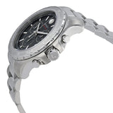 Movado Series 800 Chronograph Black Dial Silver Steel Strap Watch For Men - 2600110