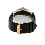 Movado TC Silver Dial Black Leather Strap Watch For Men - 606695