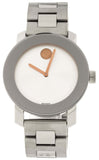 Movado Bold Silver Dial Silver Steel Strap Watch For Women - 3600084