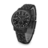 Tissot PRC 200 Chronograph Black Dial Black Steel Strap Watch For Men - T114.417.33.057.00