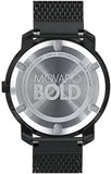 Movado Bold Black Dial Black Mesh Bracelet Watch For Men - 3600261