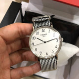 Tissot T Classic Everytime Medium White Dial Two Tone NATO Strap Watch for Women - T109.410.18.032.00