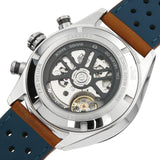 Tag Heuer Carrera Automatic Chronograph Blue Dial Brown Leather Strap Watch for Men - CBN2A1A.FC6537