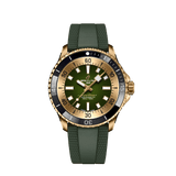 Breitling Superocean Automatic 42 Green Dial Green Rubber Strap Watch for Men - N17375201L1S1