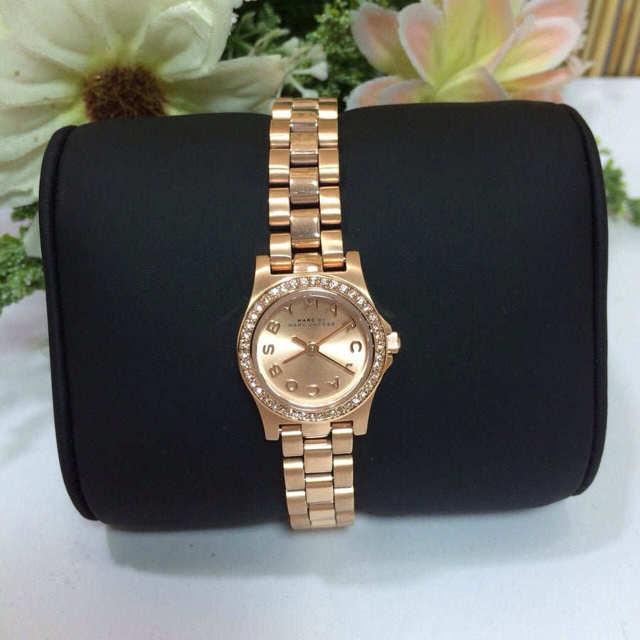 Marc Jacobs Henry Rose Gold Dial Rose Gold Steel Strap Watch for Women - MBM3278